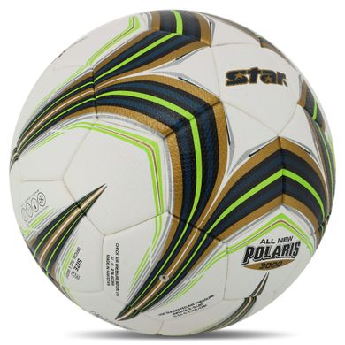 Мяч футбольный STAR ALL NEW POLARIS 3000 FIFA SB145FTB цвет желтый-салатовый