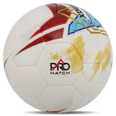 Мяч футбольный HYBRID SOCCERMAX FB-4190 цвет белый-красный