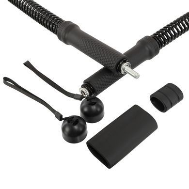 Канат бездротовий силовий тренажер 2в1 Cordless training battle rope Zelart FI-5870 чорний