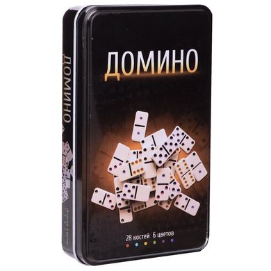 Доміно настільна гра в металевій коробці IG-3974
