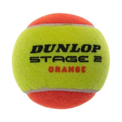 Мячи для большого тенниса DUNLOP STAGE 2 ORANGE DL601339 3шт салатовый-оранжевый