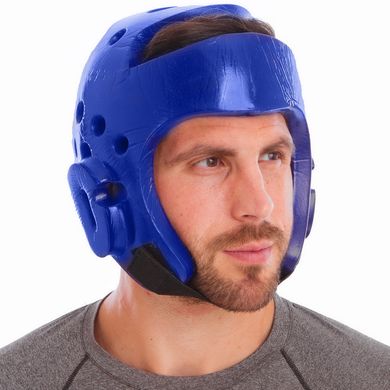 Шлем для тхэквондо WTF синий BO-2018, S