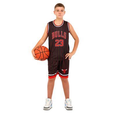 Форма баскетбольная детская NBA клуб Chicago Bulls 23 BA-6603 размер S цвет черный-красный