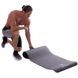 Профессиональный коврик для фитнеса и йоги NBR 4 мм FI-2263, серый