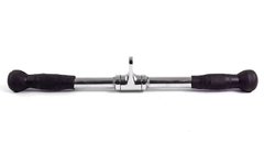 Рукоятка, ручка для тяги на трицепс и бицепс прямая обрезиненная HIGHQ SPORT 56 см SC-8083