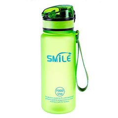 Спортивная бутылка для воды SMILE 500мл 8809, Зеленый