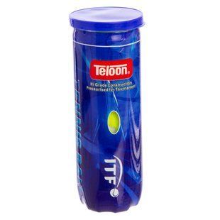 М'ячі для великого тенісу TELOON POWER T616P3 3шт салатовий