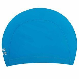 Шапочка для плавания текстильная MadWave Adult Lycra M052501 цвет голубой