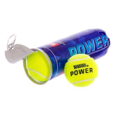 М'ячі для великого тенісу TELOON POWER T616P3 3шт салатовий