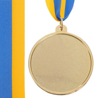 Награда медали спортивные с лентой (1шт.) BOWL d=65 мм C-3182, 1 место (золото)