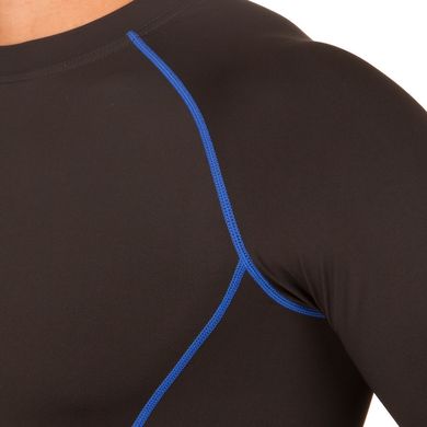Компрессионный комплект рашгард штаны мужской черно-синий LD-1001-LD-1201, XXXL