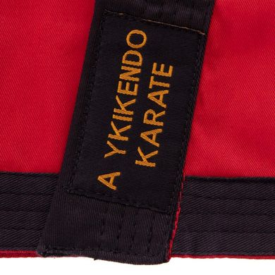 Кимоно для айкикендо каратэ красно-черное AYKIKENDO KARATE AKS, 110