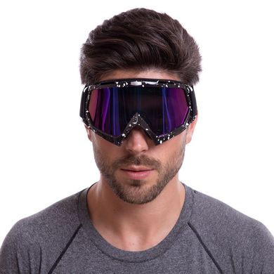 Мотоочки маска затемненный визор MT003-2-BK2, Черный