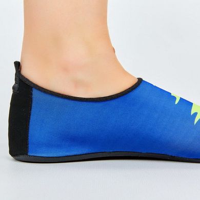 Обувь Skin Shoes для спорта и йоги Иероглиф PL-0419-BL, Сине-желтый