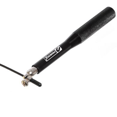 Скакалка скоростная с подшипником и алюминиевыми ручками 3 м FI-1956, Черный