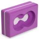 Йога-блок с отверстием ( кирпич для растяжки) Record FI-5163, Фиолетовый