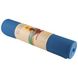 Коврик для йоги и фитнеса TPE 2 слоя 6мм темно-синий-голубой 5415-2BB