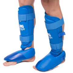 Защита голени с футами для единоборств VENUM синяя MA-5857 (OF), M