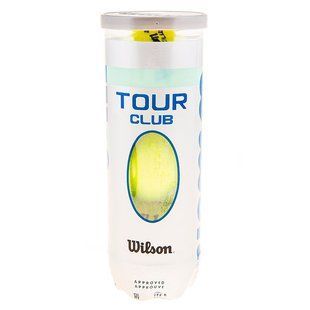 Мяч теннисный Wilson Tour Club 3шт салатовый T1054