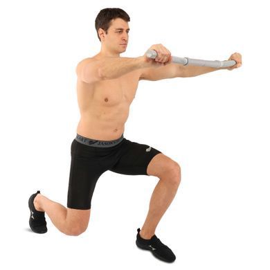 Канат бездротовий силовий тренажер 2в1 Cordless training battle rope Zelart FI-5873 сірий