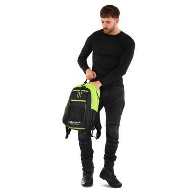Моторюкзак із місцем під гідратор MONSTER MS-5021-M 14л 45x25x12см чорний-салатовий