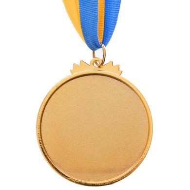 Спортивная медаль с лентой (1 шт) d=6,5 см C-6863 (OF), 1 место (золото)