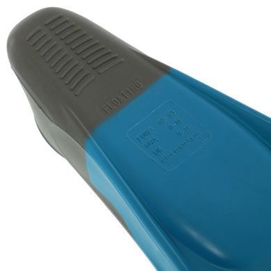 Ласты с закрытой пяткой MadWave M074605608W размер 42-43 голубой-серый