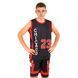 Форма баскетбольна дитяча NBA клуб Chicago Bulls 23 BA-6608 розмір XL колір чорний-червоний