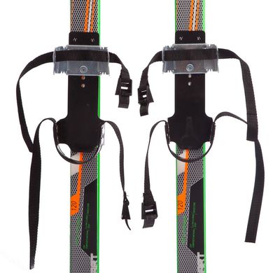 Беговые лыжи 110 см в комплекте с палками 90 см SK-0881-110B, Оранжевый