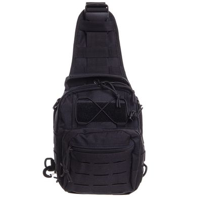 Рюкзак тактический (Сумка-слинг) 30 x 23 x 15 см SILVER KNIGHT YQS-099, Черный