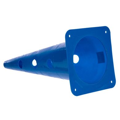 Фишка спортивная конус с отверстиями для штанги 48см C-5431, Синий