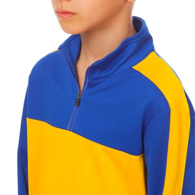 Костюм для тренировок по футболу (спортивный костюм) LD-2003T, рост 145-155 Сине-желтый