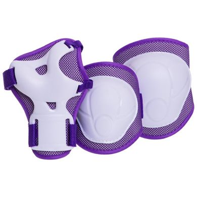 Детская защита для роликов (наколенники налокотники перчатки) HYPRO фиолетовая HP-SP-B108, S (3-7 лет)