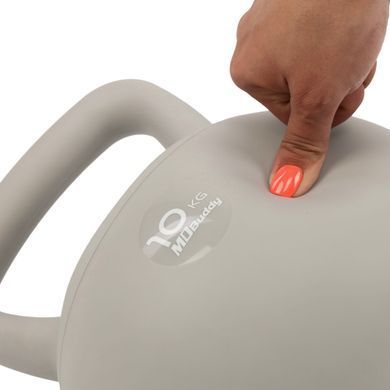 Гиря мягкая MDbuddy SOFT KETTLEBELL TA-7039-10 цвет серый