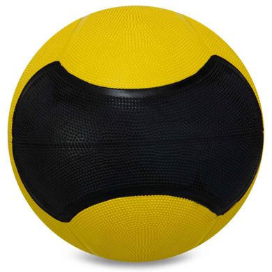 Медбол мяч медицинский Medicine Ball Zelart FI-5121-6 6кг желтый-черный