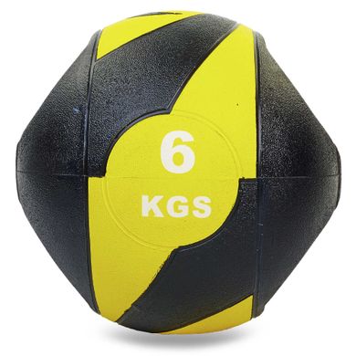Мяч медицинский медбол с двумя рукоятками 6 кг Record Medicine Ball FI-5111-6