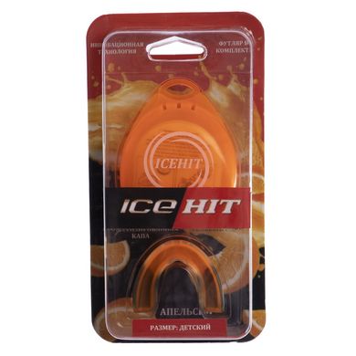 Капа для бокса юниорская одночелюстная ароматизированная ICE HIT Апельсин BO-0064-S