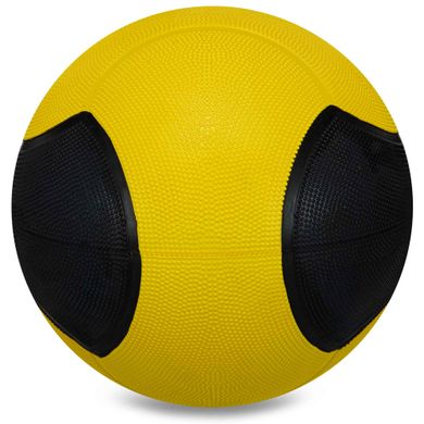 Медбол мяч медицинский Medicine Ball Zelart FI-5121-6 6кг желтый-черный