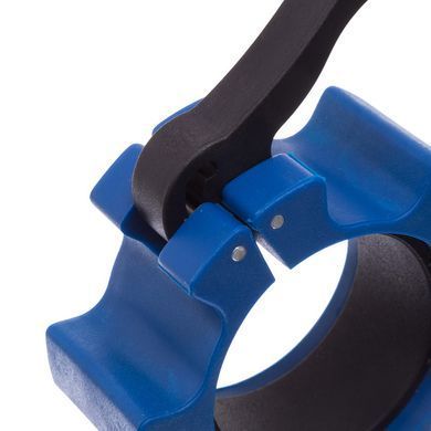 Замки быстросъемные для грифа Lock-Jaw PRO Zelart CL-34 2шт диаметр-50мм синий