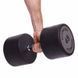 Гантель цельная профессиональная с полиуретановым покрытием TECHNOGYM LN-1254-45 1шт 45кг черный-серый