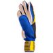 Перчатки вратарские с защитными вставками на пальцы CHAMPIONS LEAGUE сине-желтые FB-903, 8