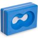 Йога-блок с отверстием ( кирпич для растяжки) Record FI-5163, Синий