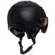 Шлем горнолыжный с визором и механизмом регулировки MOON MS-6296 черный М (55-58)