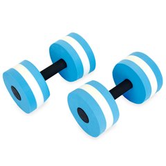 Гантель для аквафитнеса и аквааэробики аква-гантель Aqua Dumbbell Zelart PL-3351 1шт голубой-белый