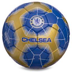 Мяч футбольный №5 Гриппи 5сл. CHELSEA сине-золотой FB-0107