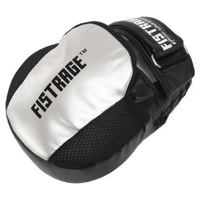 Лапа боксерская изогнутая тренировочная FLEX FISTRAGE VL-8323 26x19x5см 2штуки серый-черный