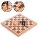 Шахматы, шашки 2 в 1 деревянные (52 x 52см) W9052