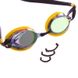 Очки для плавания MadWave SPURT RAINBOW M042726, Черно-желтый