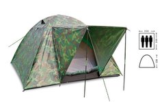 Палатка трехместная с тентом и тамбуром SY-034