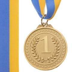 Награда медали спортивные с лентой (1 шт) CELEBRITY d=50 мм C-3167 (OF), 1 место (золото)